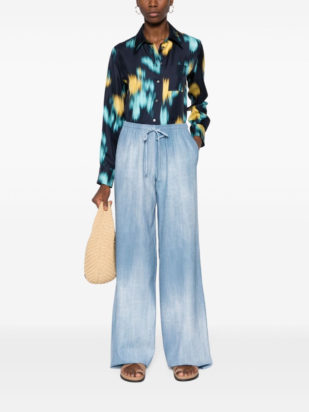 abstract-print shirt - 2