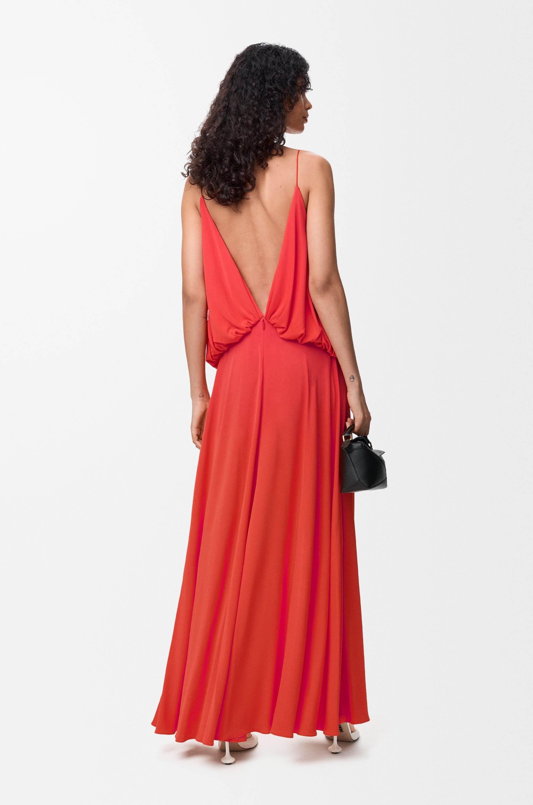 Draped dress in viscose - 3