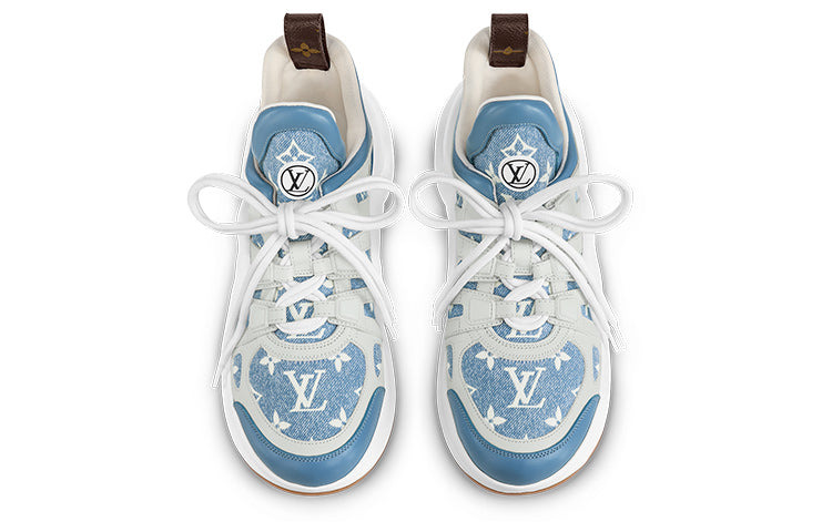 (WMNS) LOUIS VUITTON Archlight 1.0 Sneakers 'Denim Monogram' 1AB30Q - 3