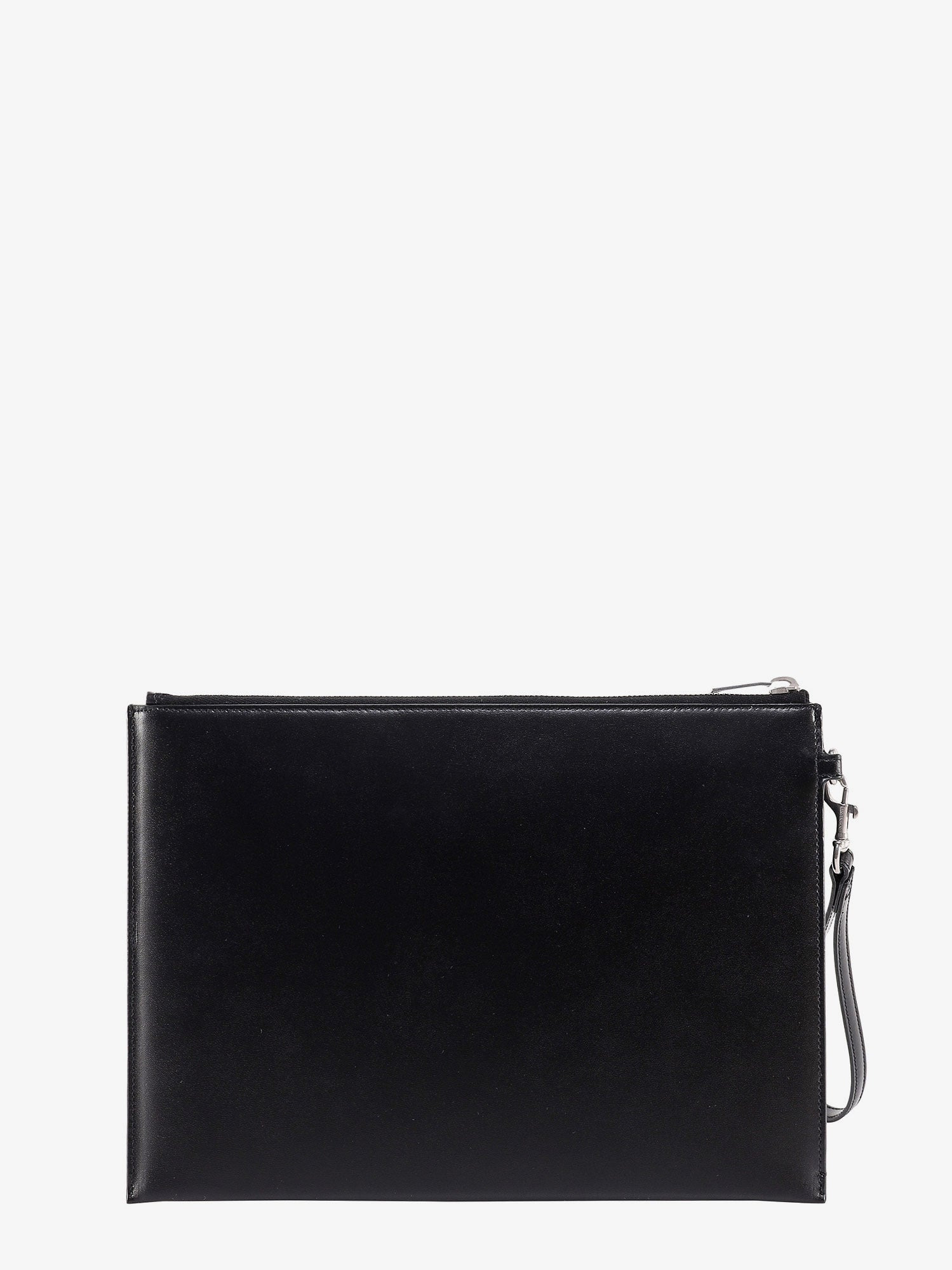 Saint Laurent Men Leather Clutch With Monogram Detail - 3