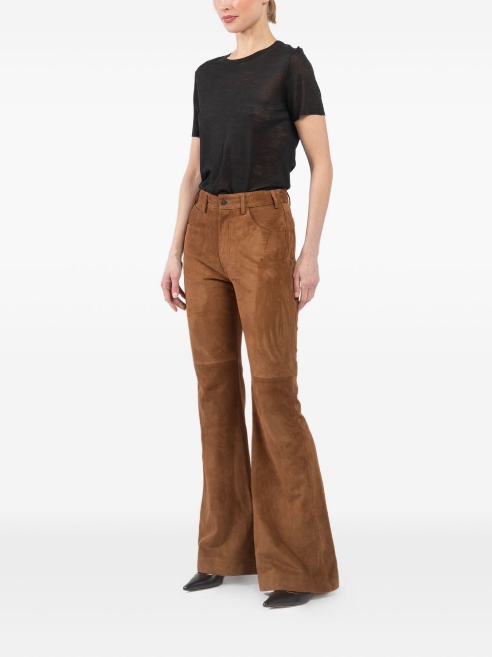 Roe flared suede trousers - 3