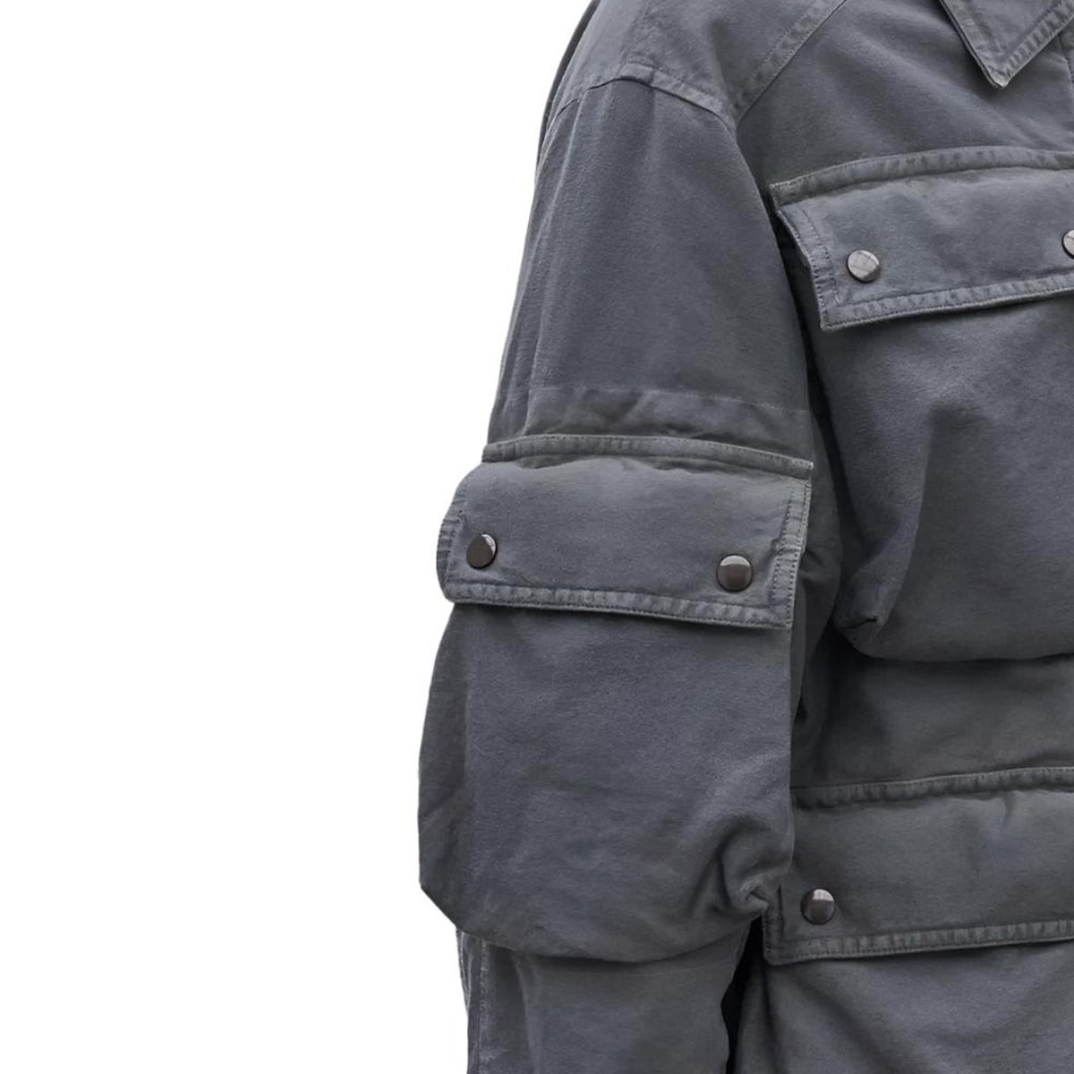 LOOSE FIT BLOUSON (GREY) - 3