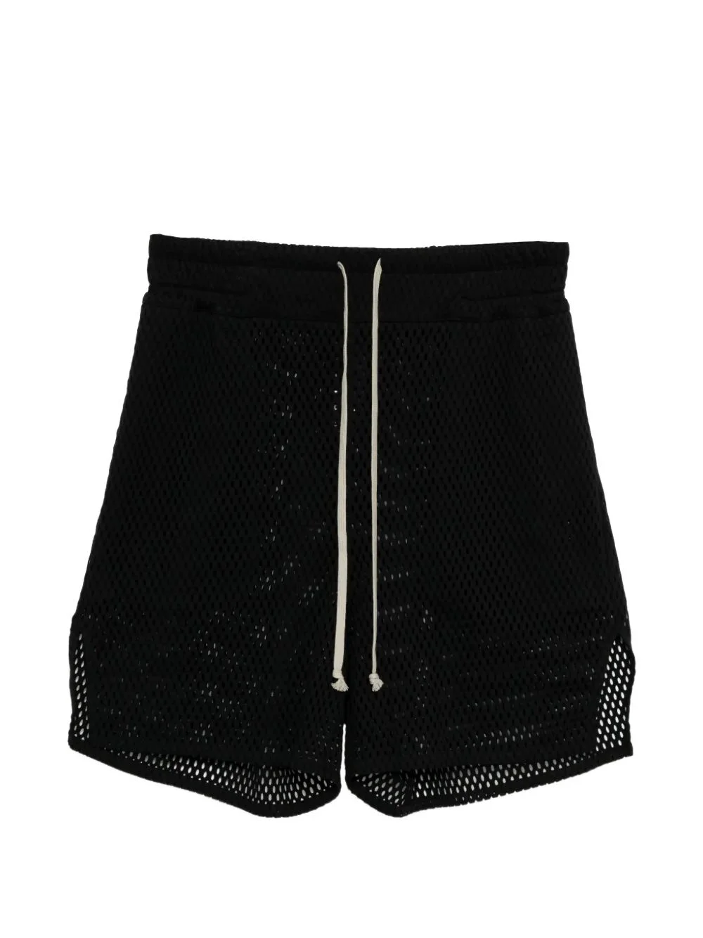 mesh-knit drawstring shorts - 1