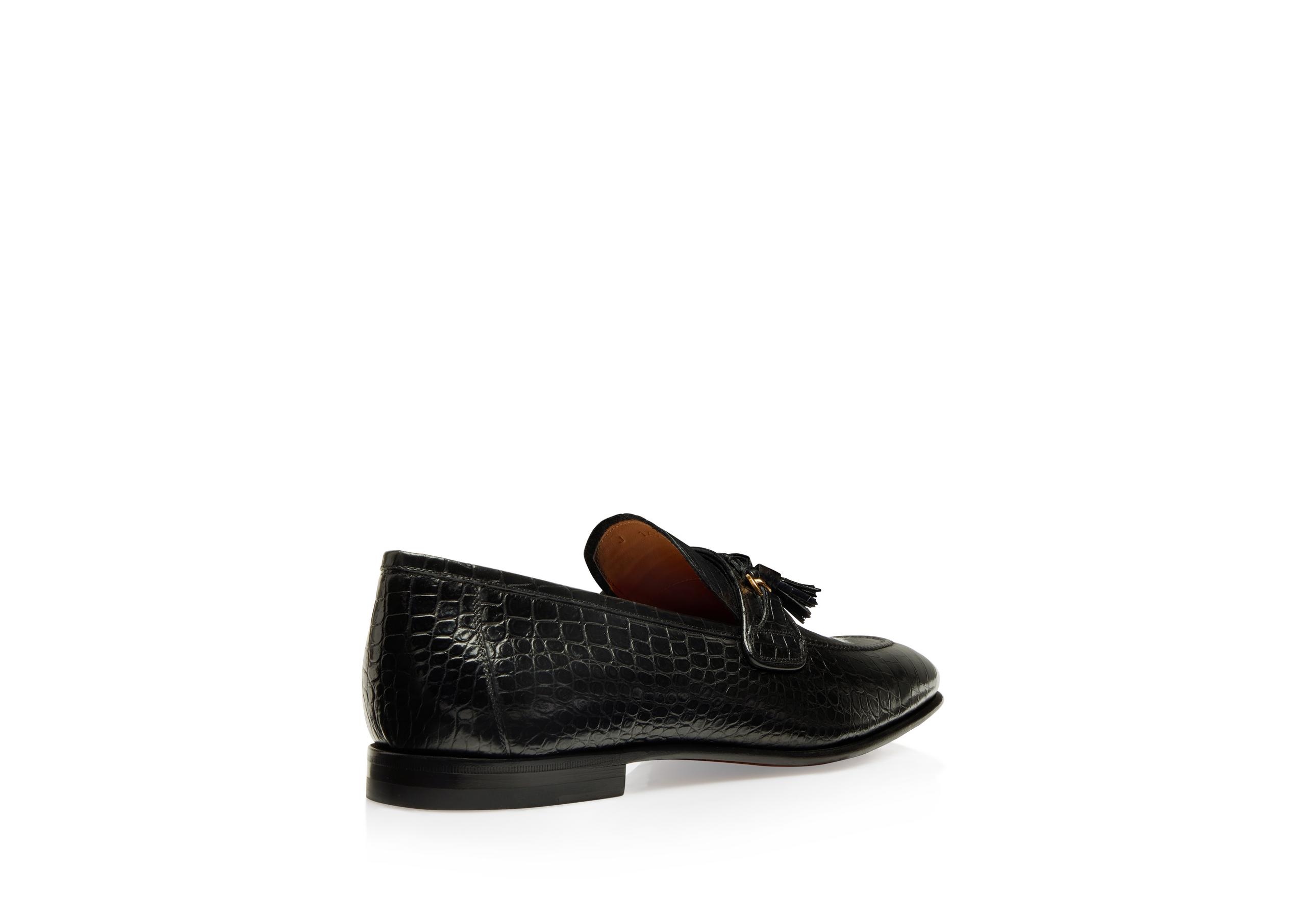 PRINTED ALLIGATOR SEAN TASSEL LOAFER - 3