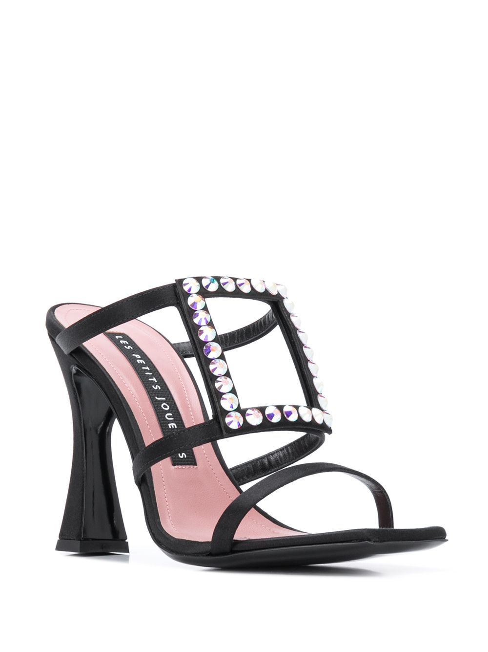 Hoya studded satin mules - 2