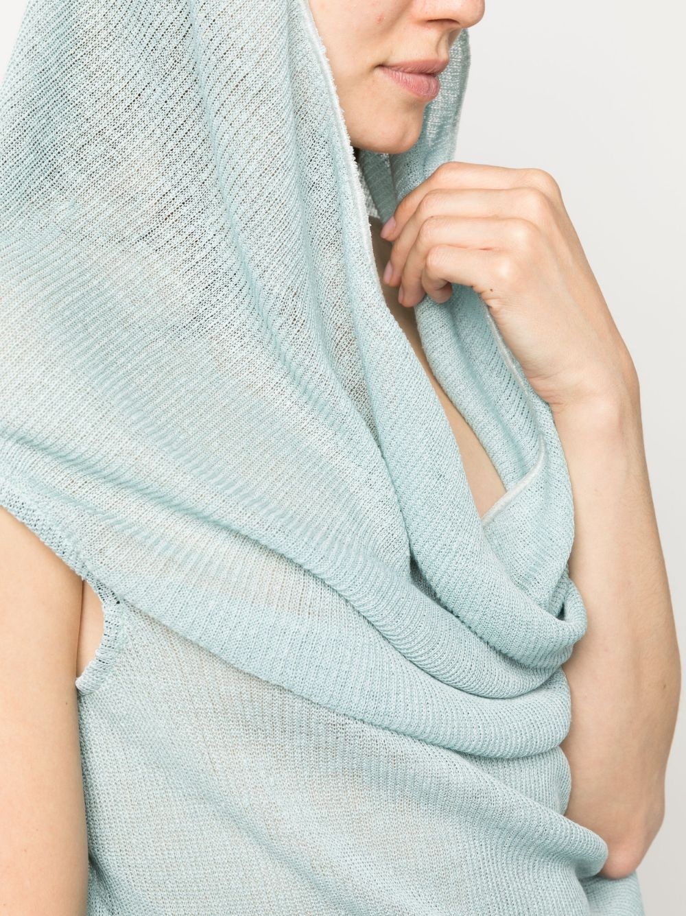 draped-design sleeveless top - 5