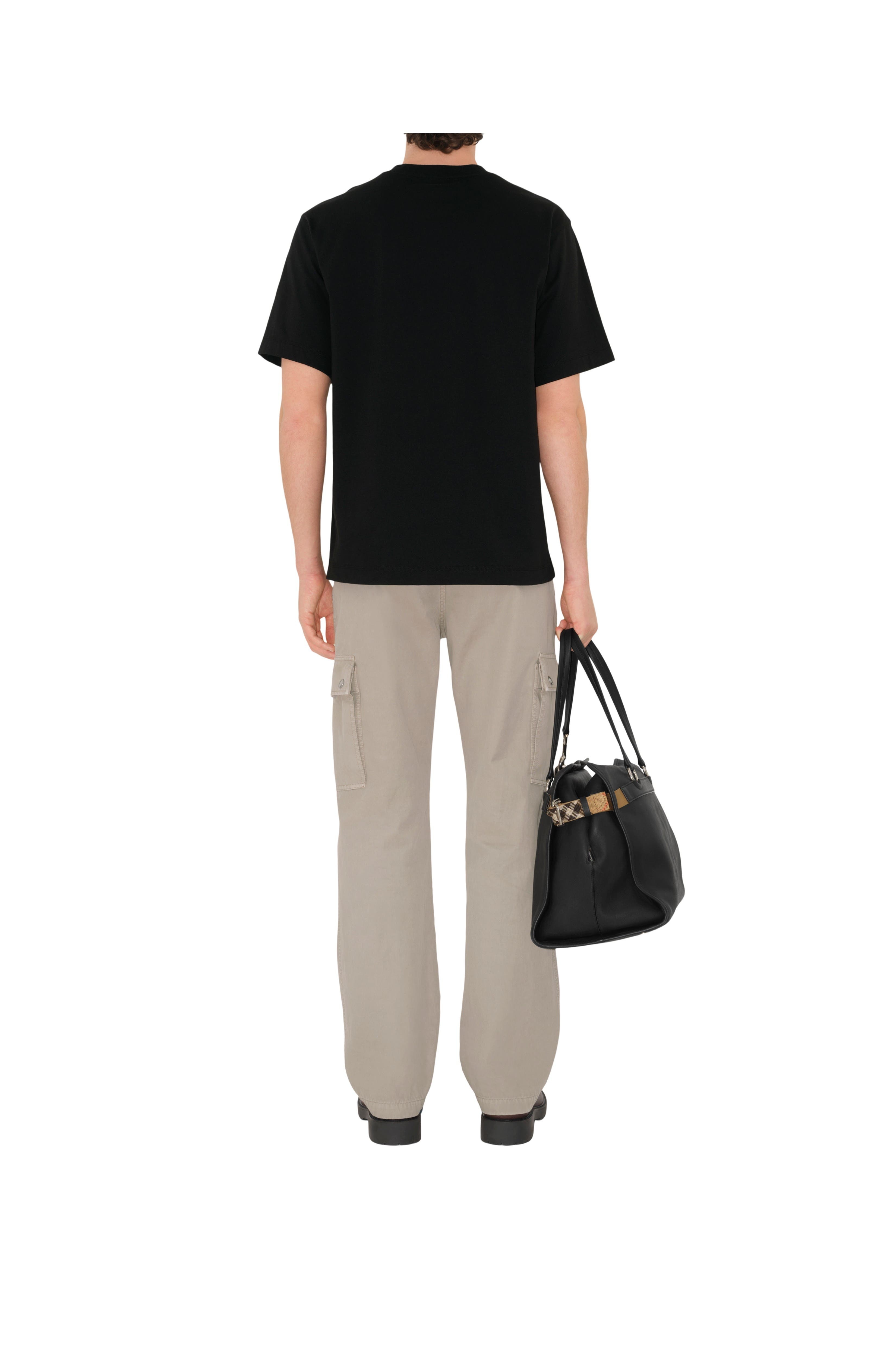 burberry B Crest Cotton T-shirt in Black at Nordstrom - 5