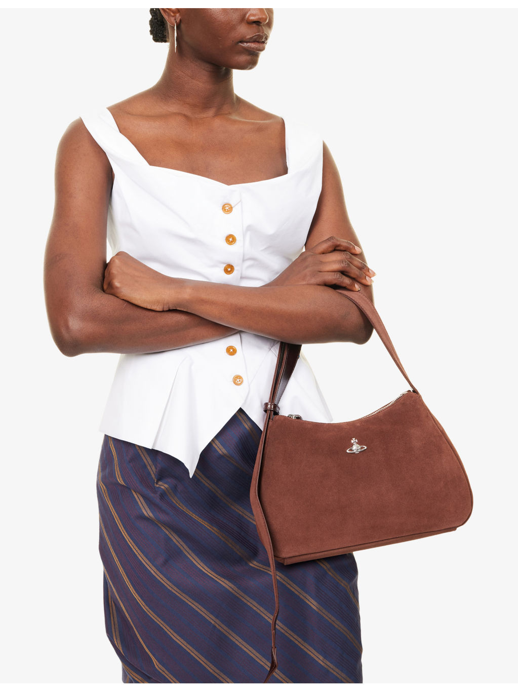 Kate Suede Shoulder Bag - 3