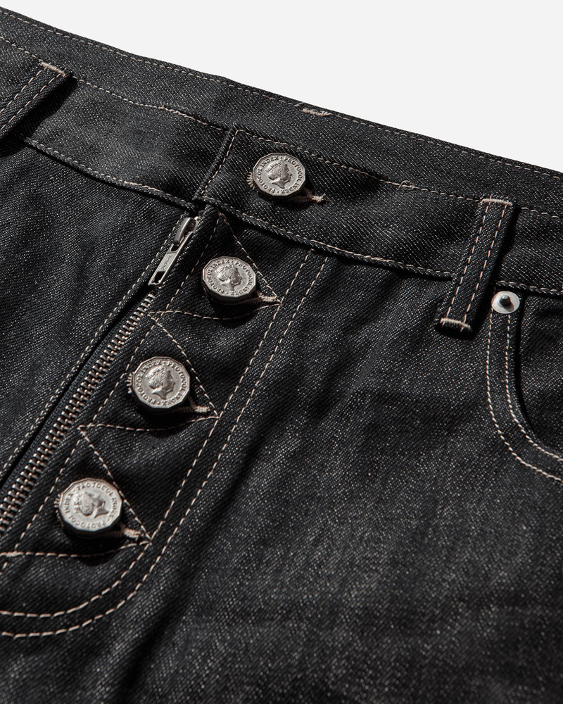 Men's Paneled Hybrid Denim Pants Indigo / Leather 4