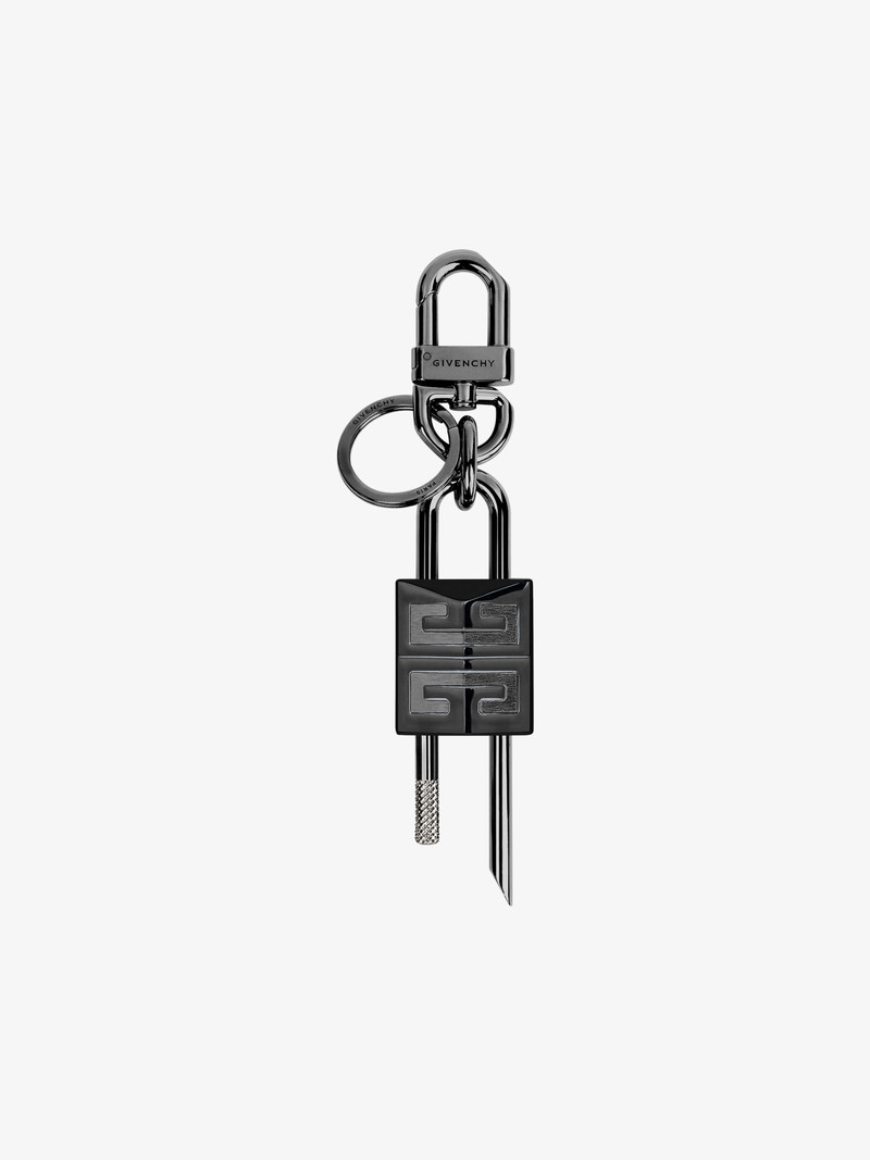 4G PADLOCK KEYRING IN METAL 1