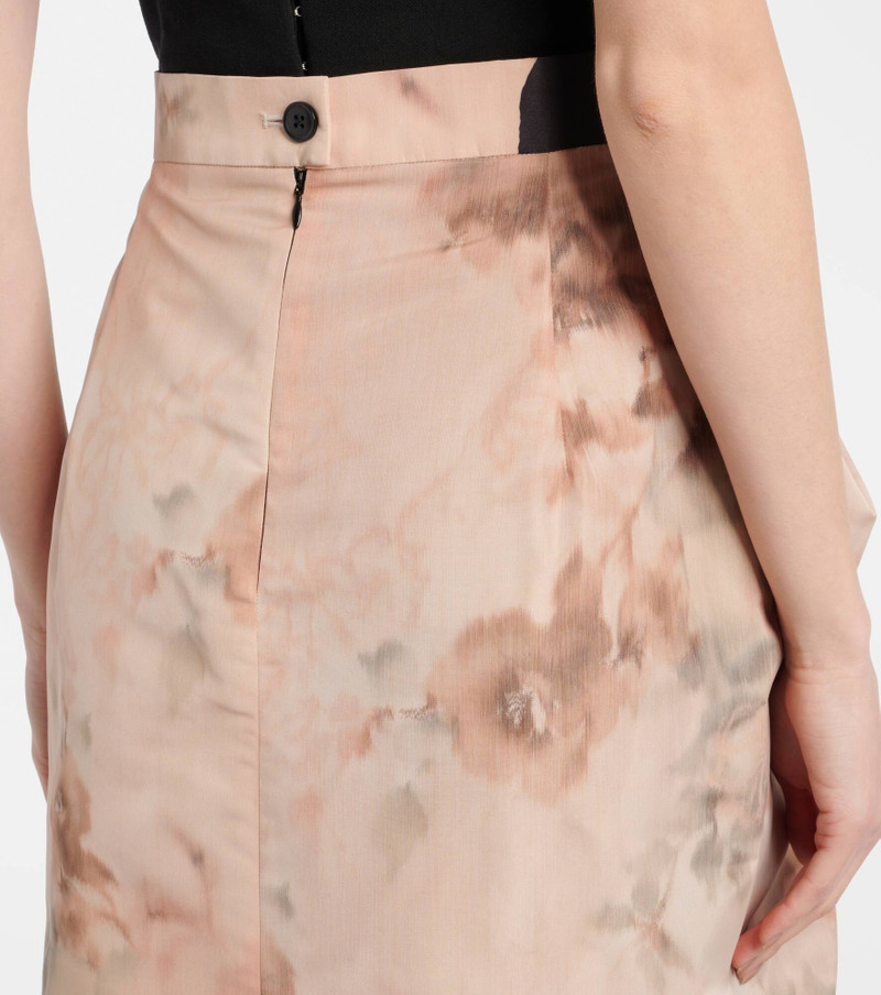 deer-print draped maxi skirt 6