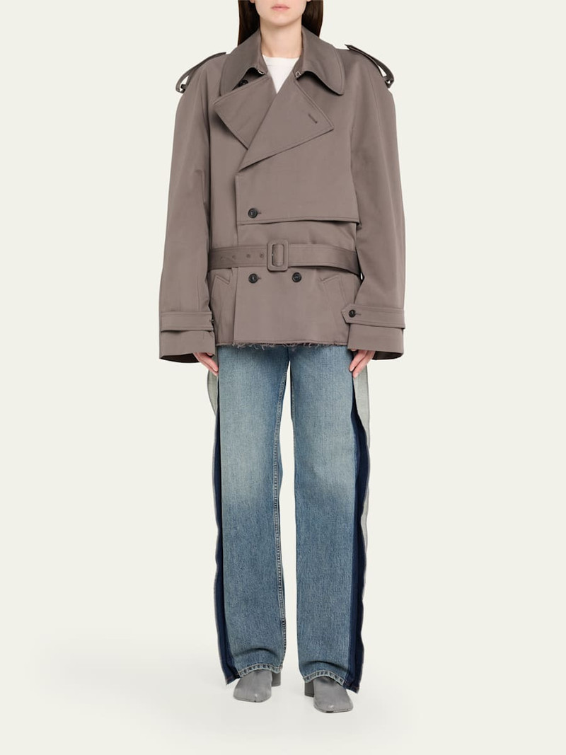 MM6 Maison Margiela Ombre Leather Anatomic Block-Heel Pumps outlook