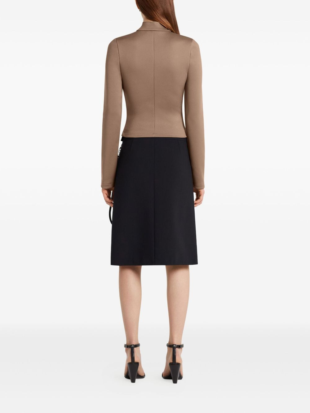 zip-up cropped jacket - 4