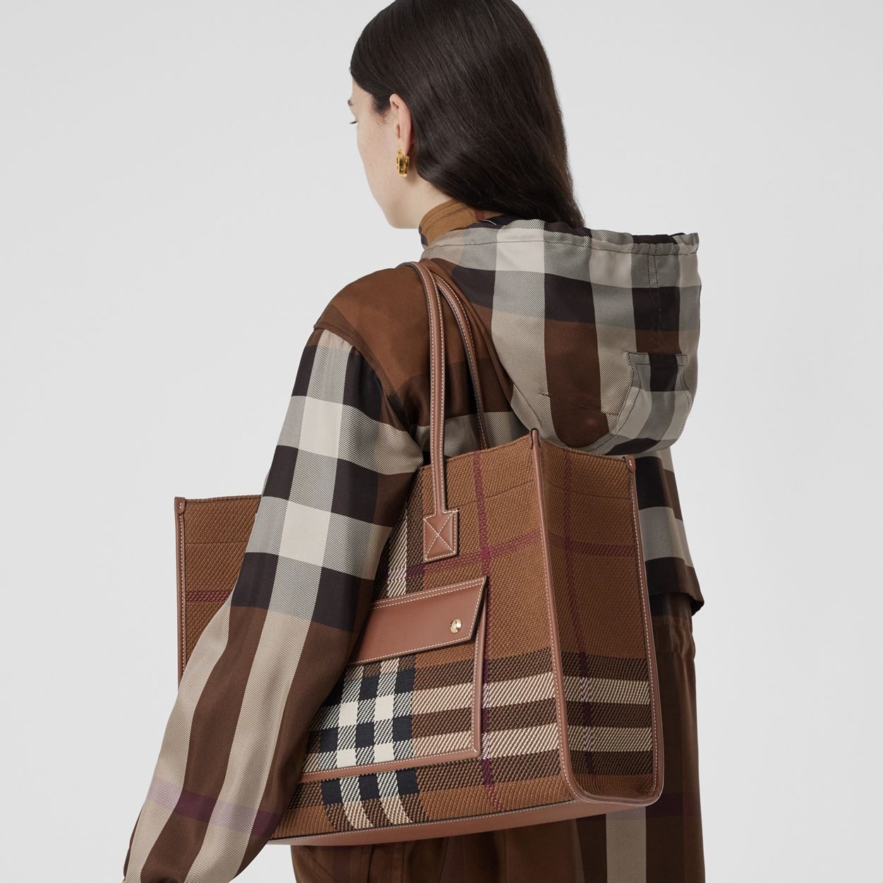 Medium Knitted Check Freya Tote - 10