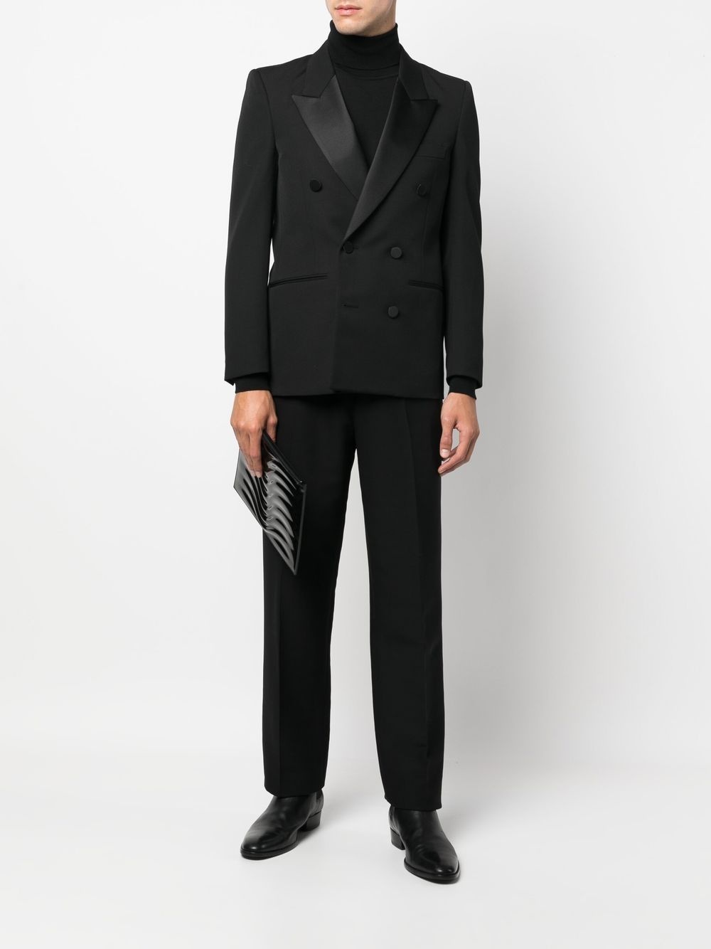double-breasted tailored blazer - 2