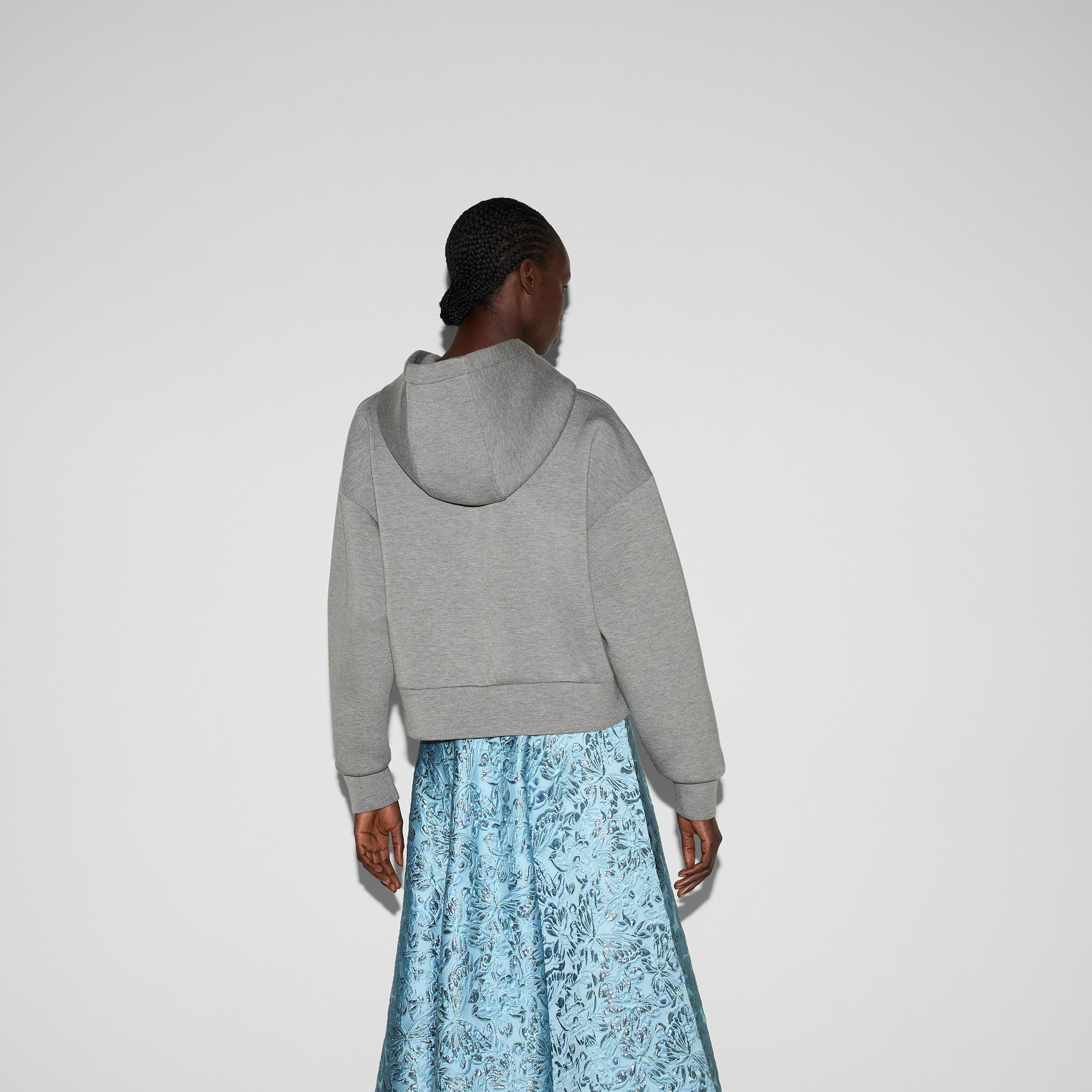 Viscose jersey hooded sweatshirt - 4