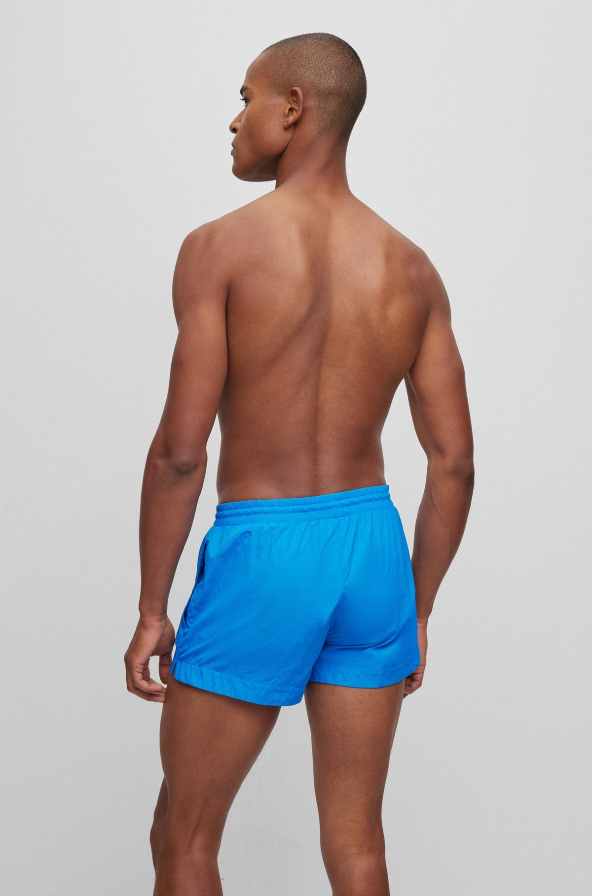 QUICK-DRYING SWIM SHORTS WITH LOGO DETAILS - 4