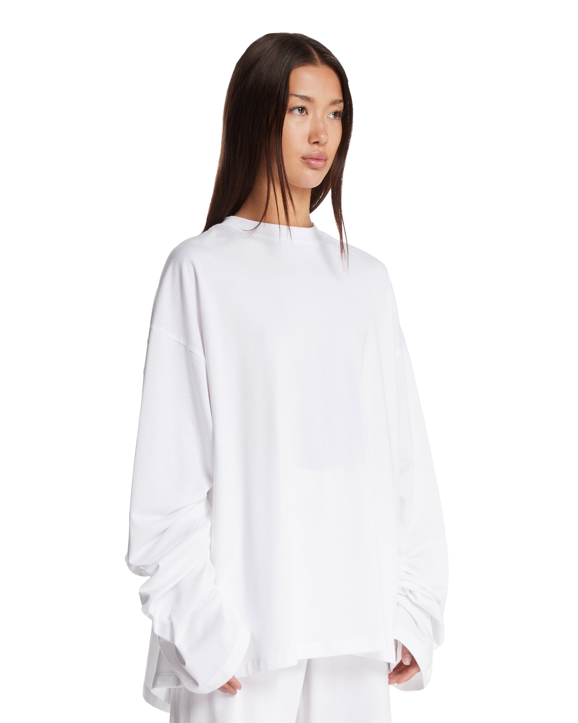 White Wide Sleeve T-Shirt - 4