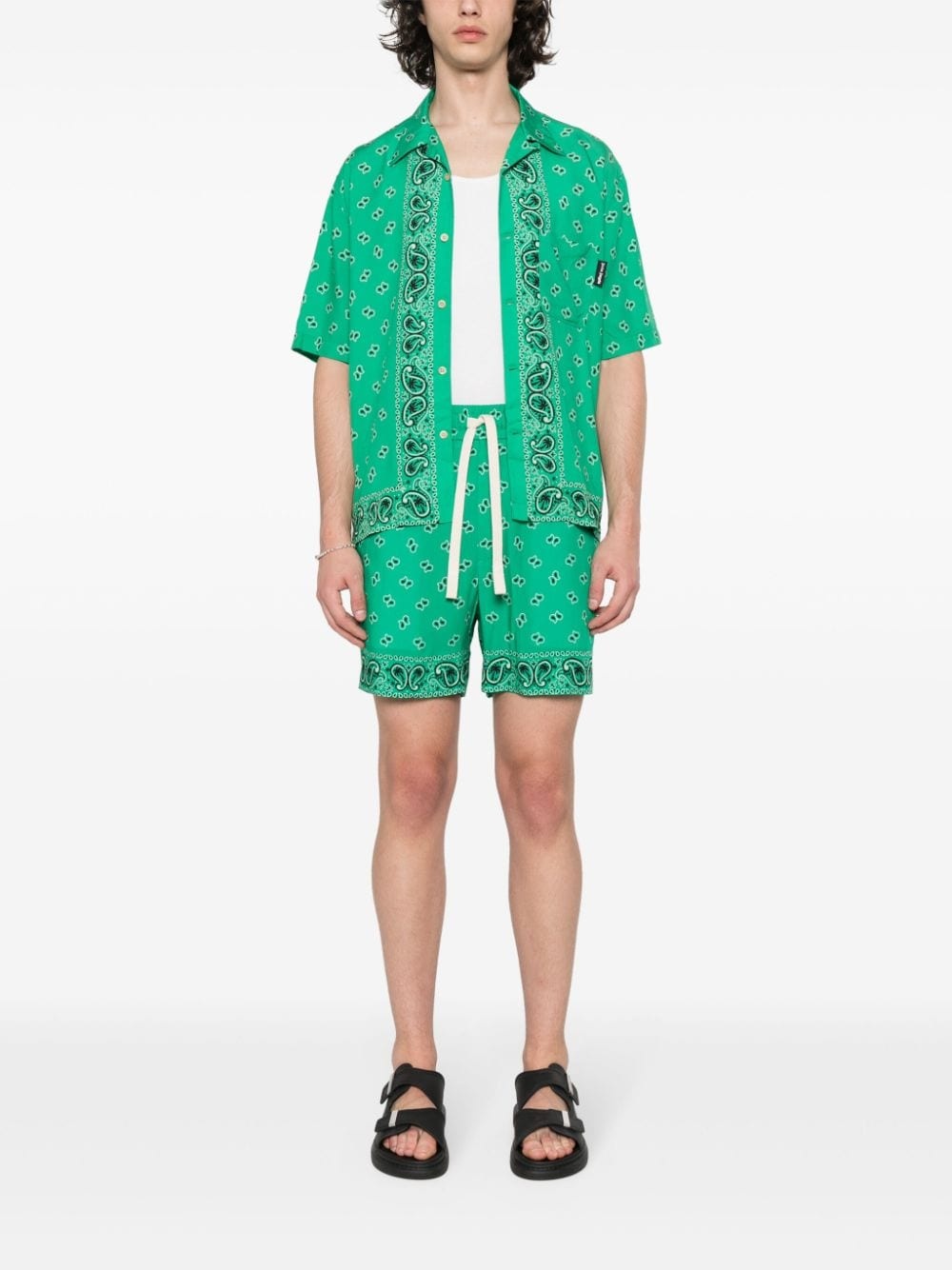 paisley-print poplin shirt - 2