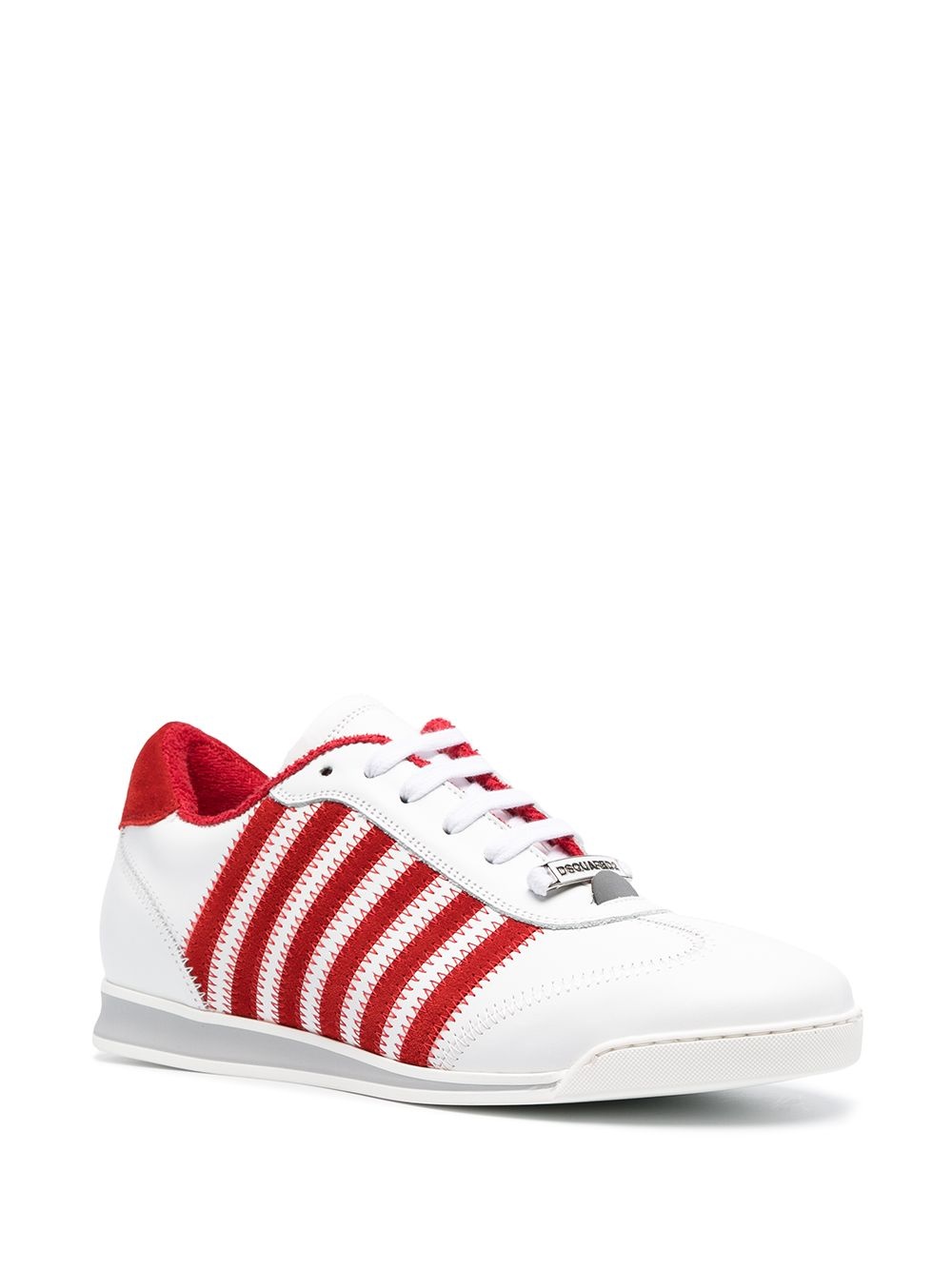 jagged stripe sneakers - 2