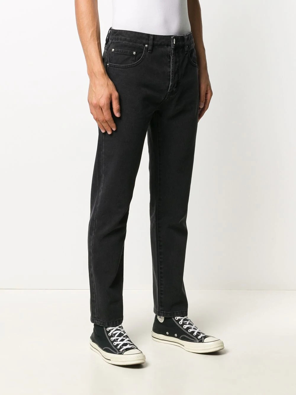 mid-rise straight-leg jeans - 3