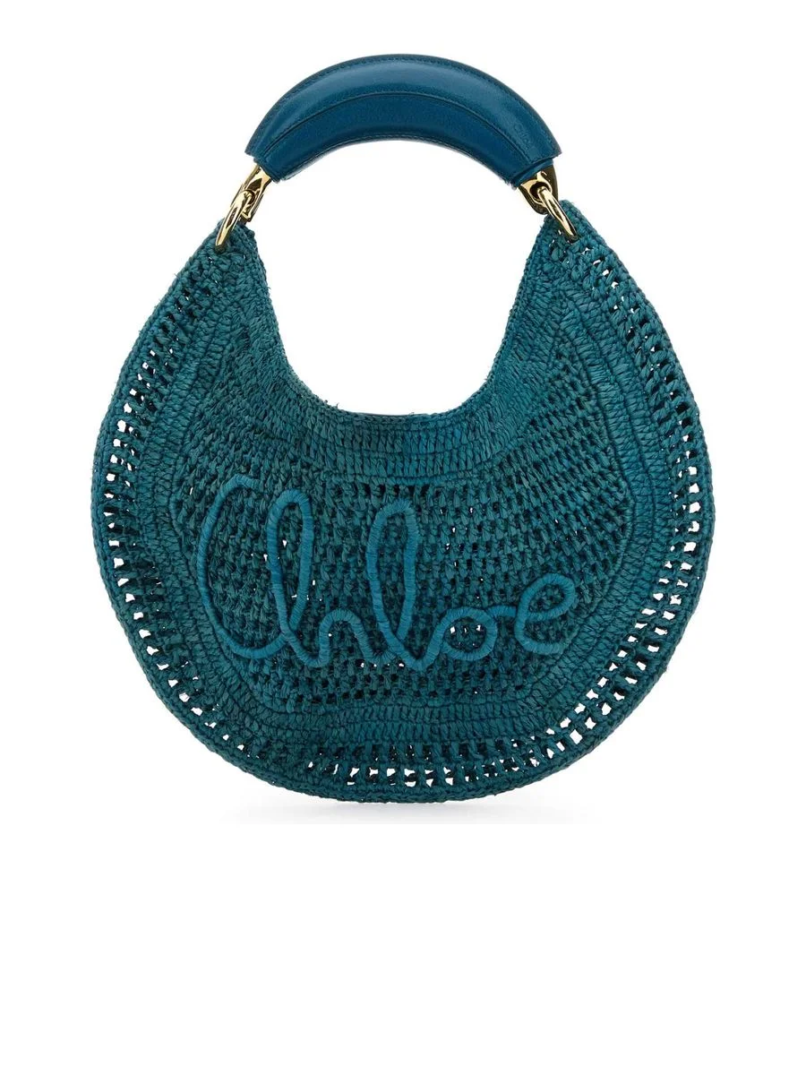 Summer Banana Hobo Bag in Raffia - 1
