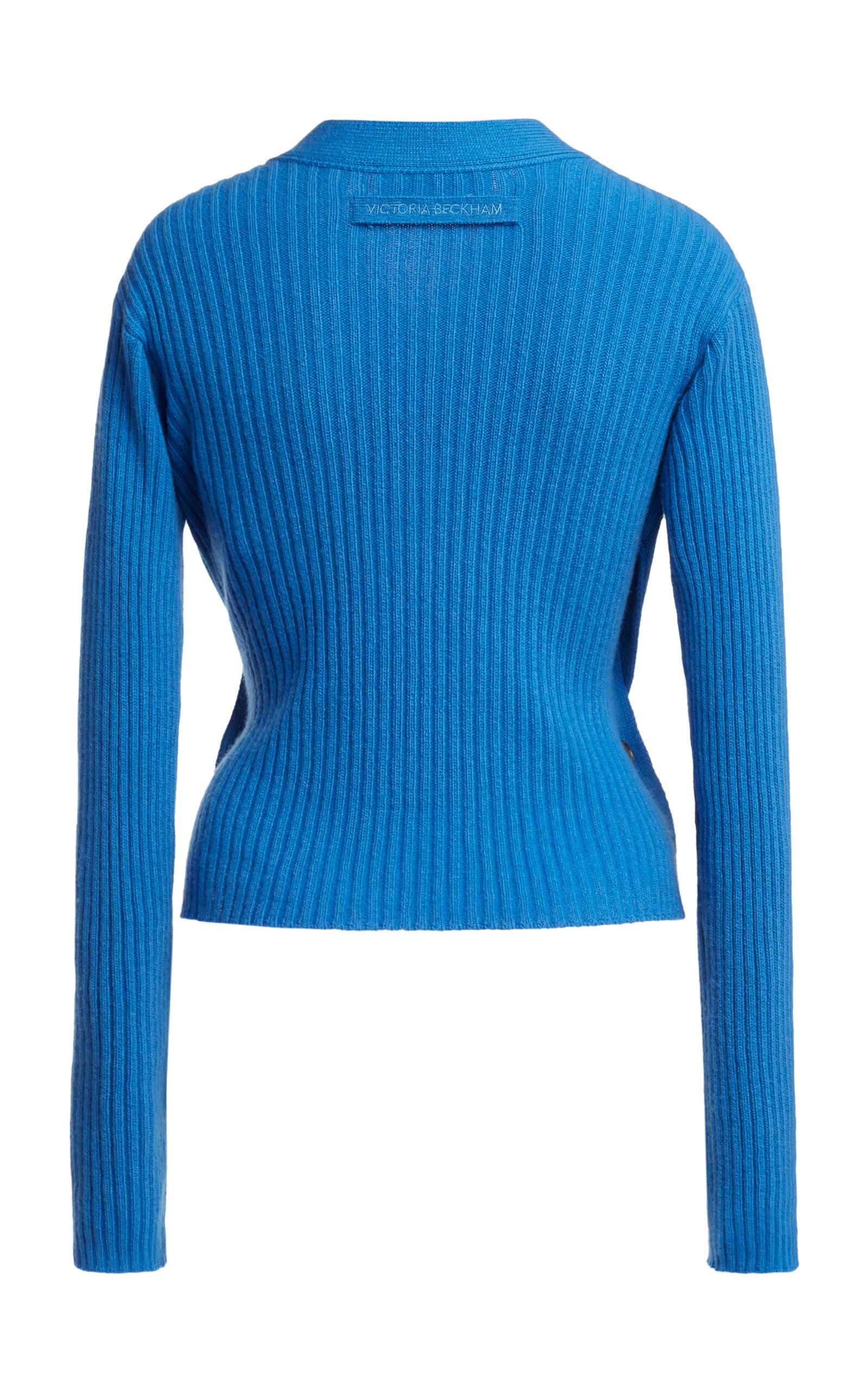 Wrapped Wool-Cashmere Cardigan blue - 3