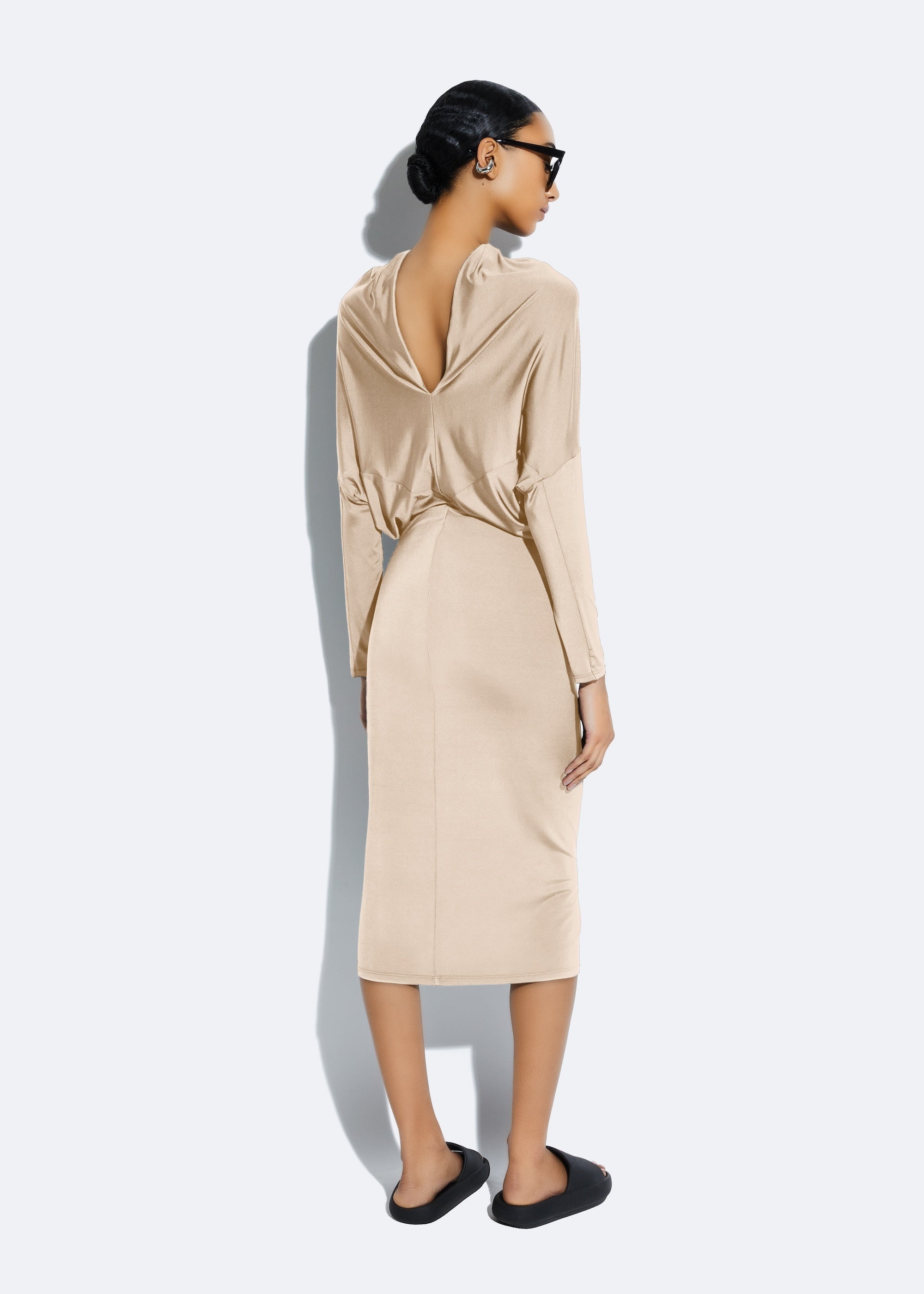 Jersey Blouson Dress - 3