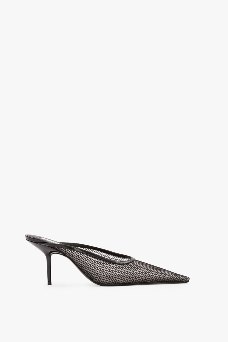 Sloan Stiletto Mule 75 In Black Mesh 1