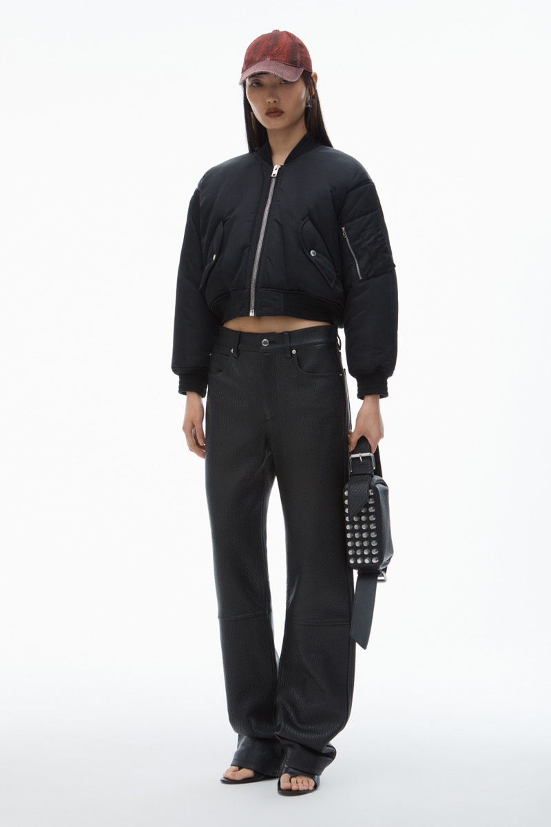 Alexander Wang Logo-Embroidered Bomber Jacket outlook