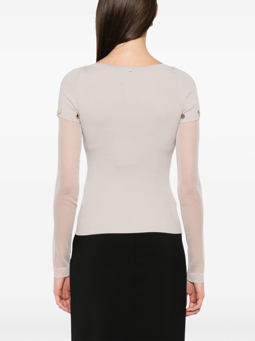 Layered crewneck sweater - 3