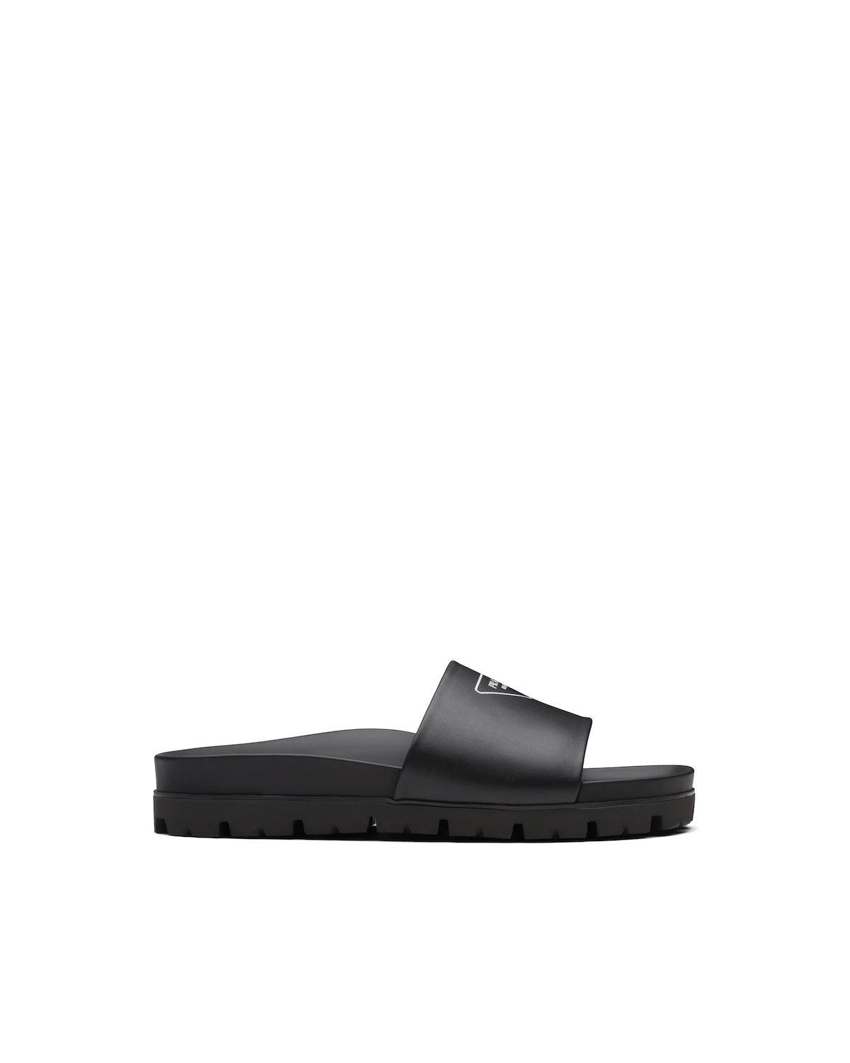 Leather slide sandals - 1