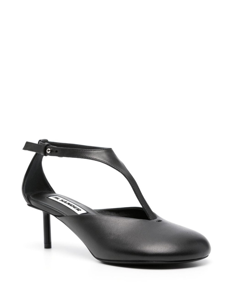 Jil Sander 65mm leather pumps outlook