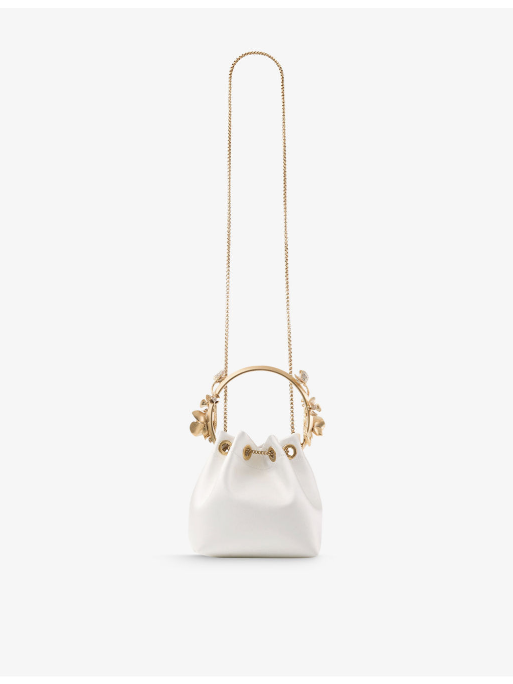 Bon Bon Flower-Embellished Satin Cross-Body Bag - 3