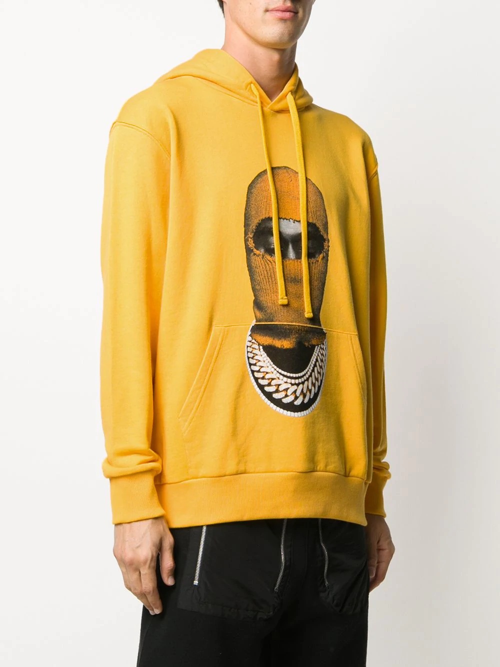 photograph-print drawstring hoodie - 3