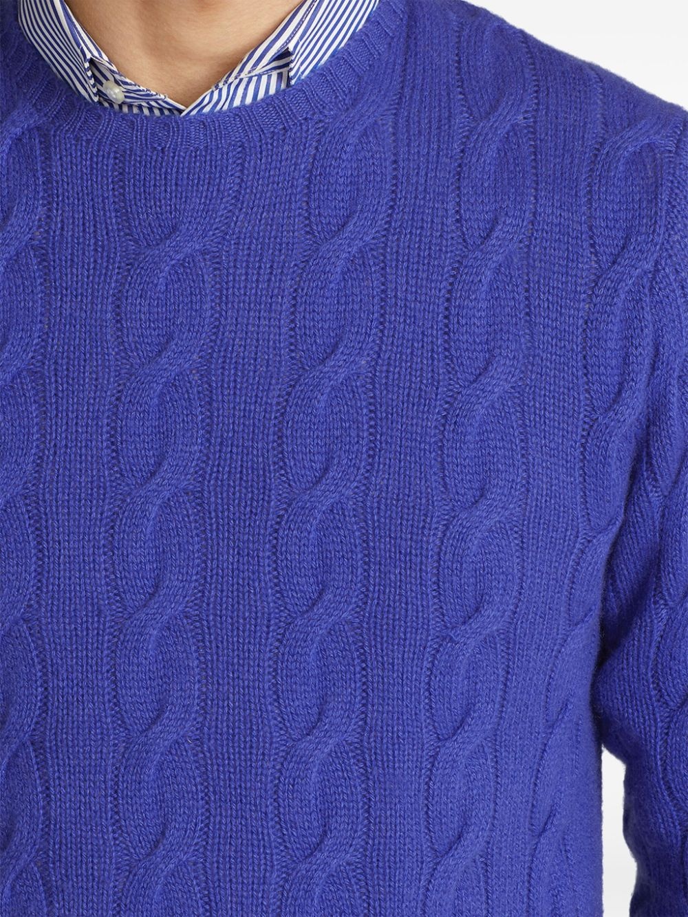 cable-knit jumper - 6