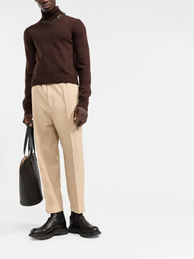 Jil Sander straight-leg cargo-pocket trousers outlook