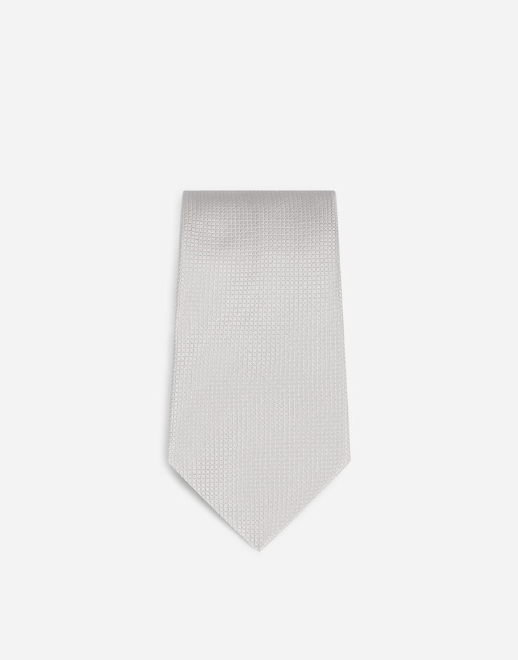8 cm blade tie in jacquard silk - 2