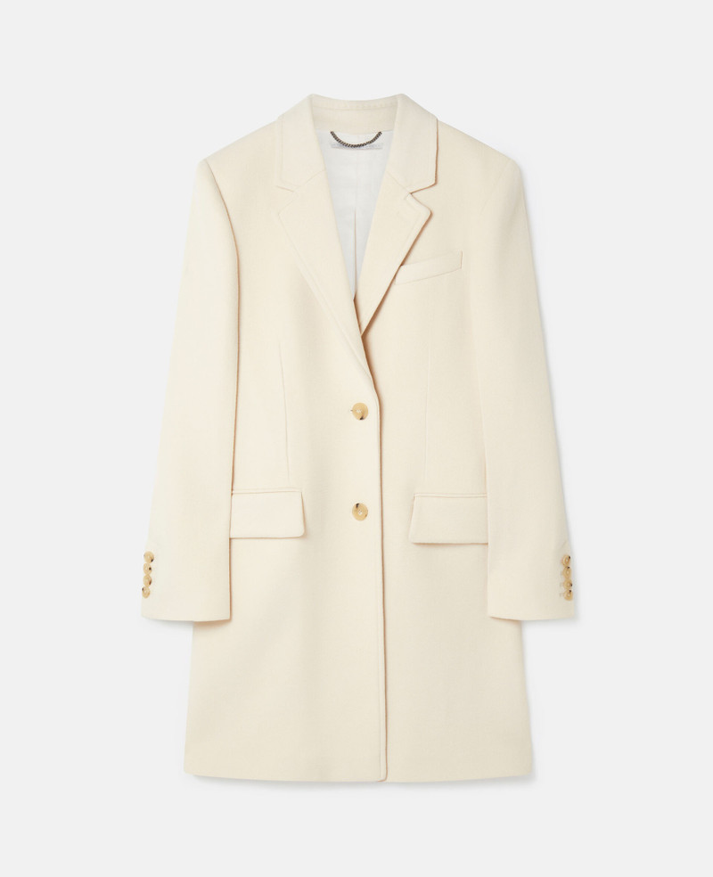 Structured Single-Breasted Coat - 1
