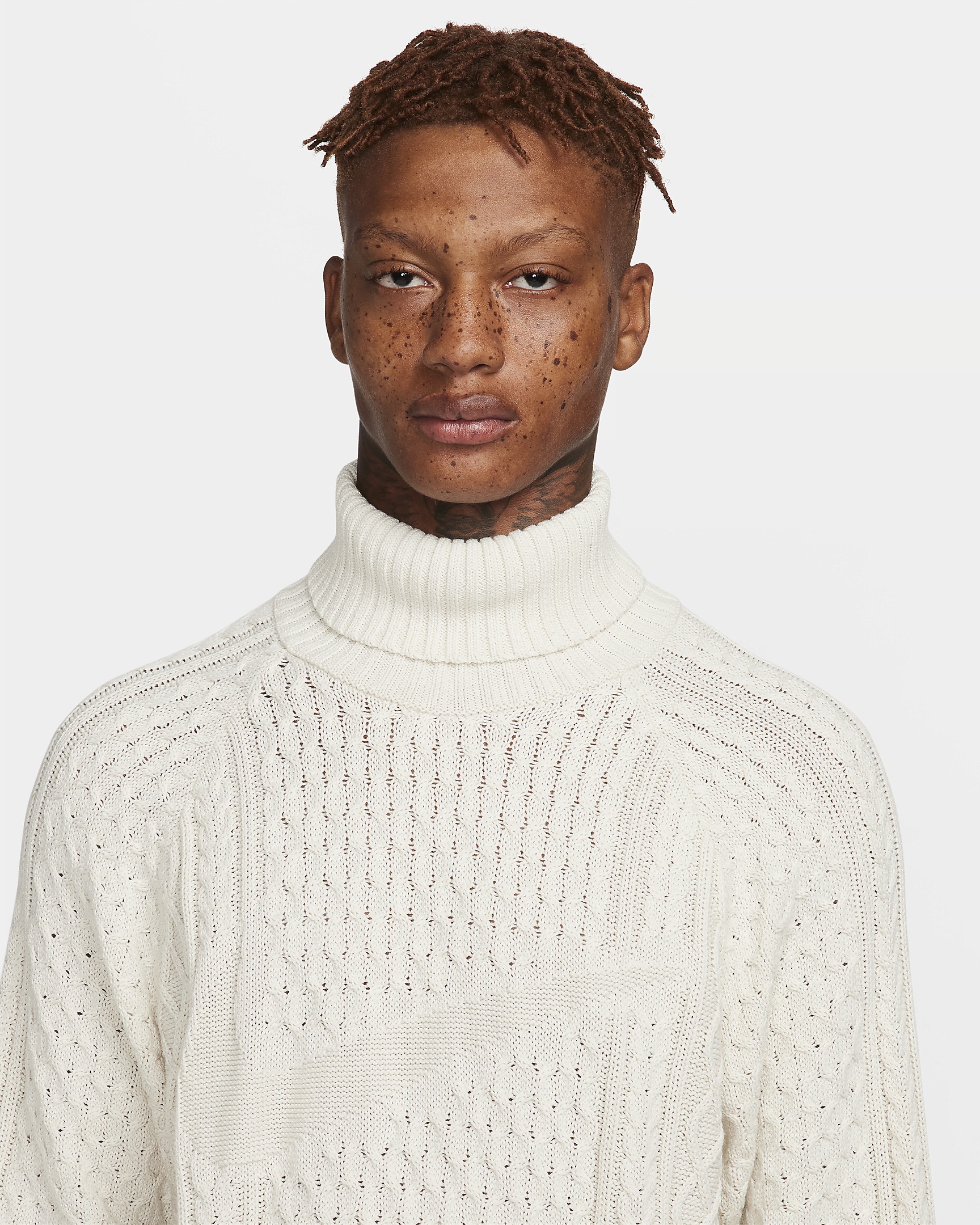 Turtleneck Sweater High Neck Nike Nike Nike Life Men's Cable Knit