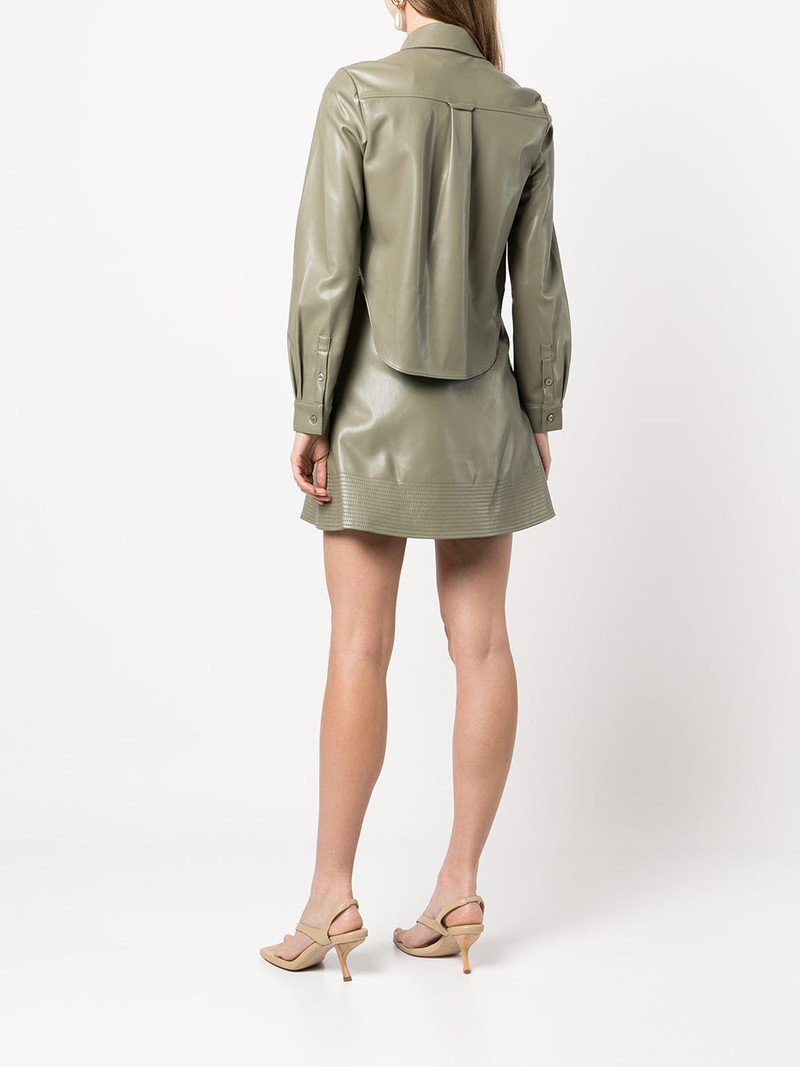 faux-leather cut-out dress 4