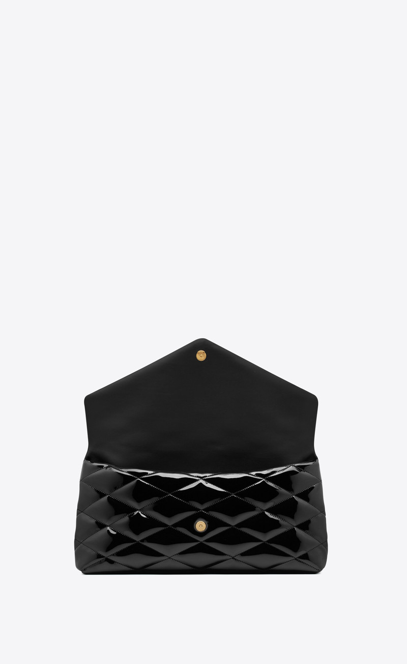 sade large clutch in patent canvas 5