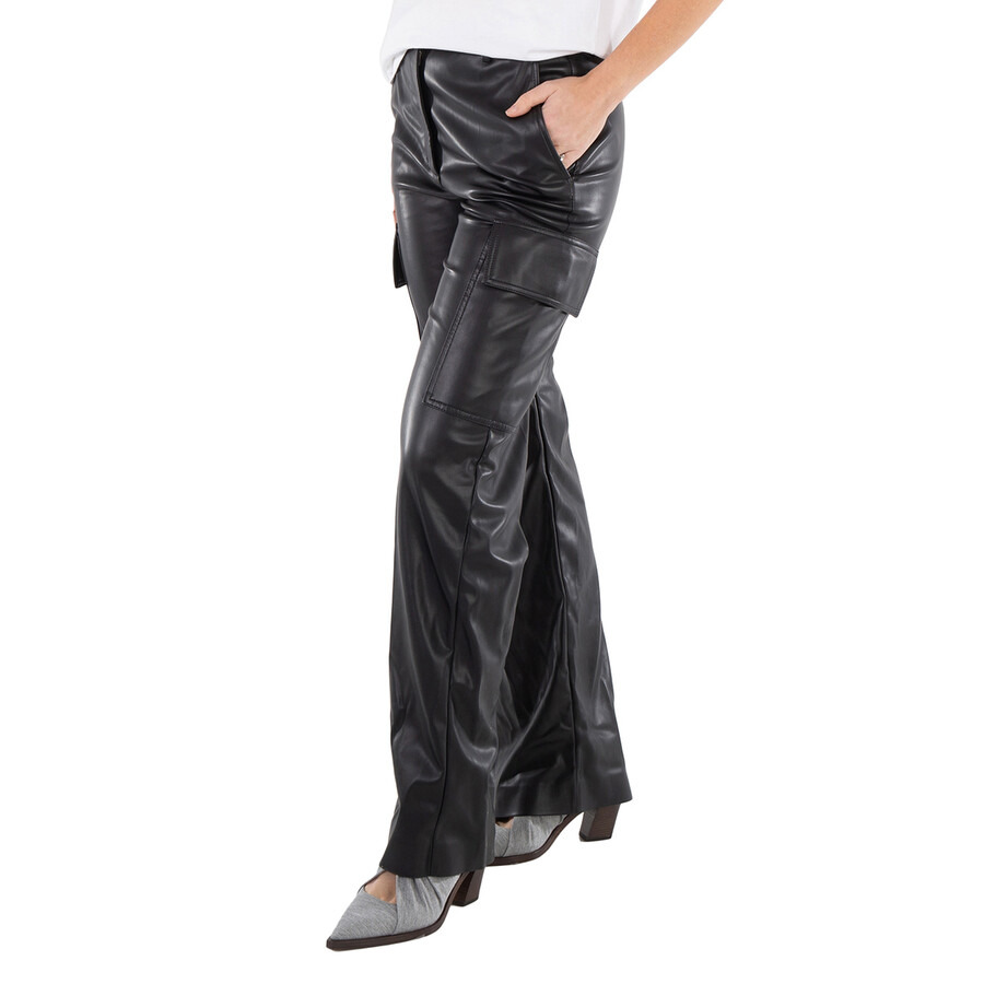 Stella McCartney Ladies Black Cargo-Pocket Straight-Leg Trousers - 5