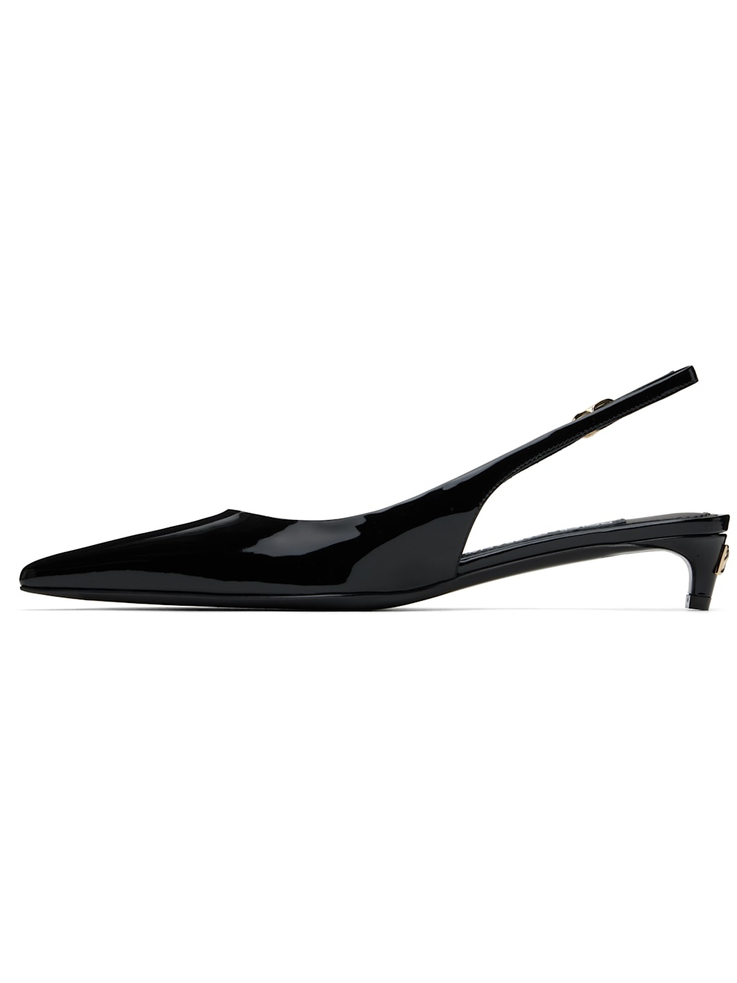 Black Slingback Heels - 3