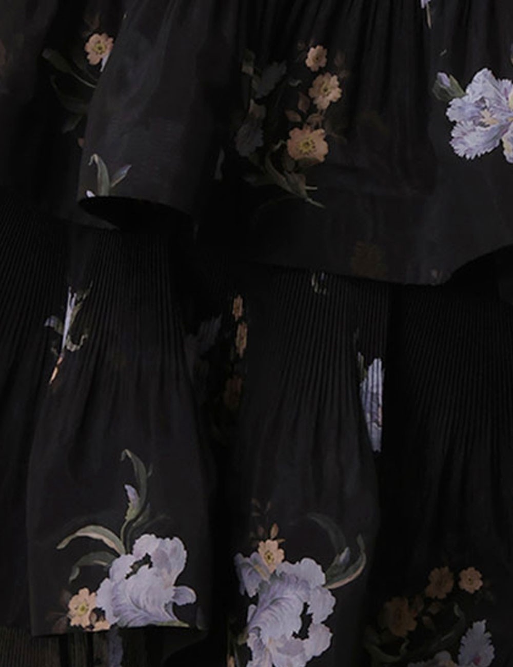 PLEATED TIERED SKIRT - 6