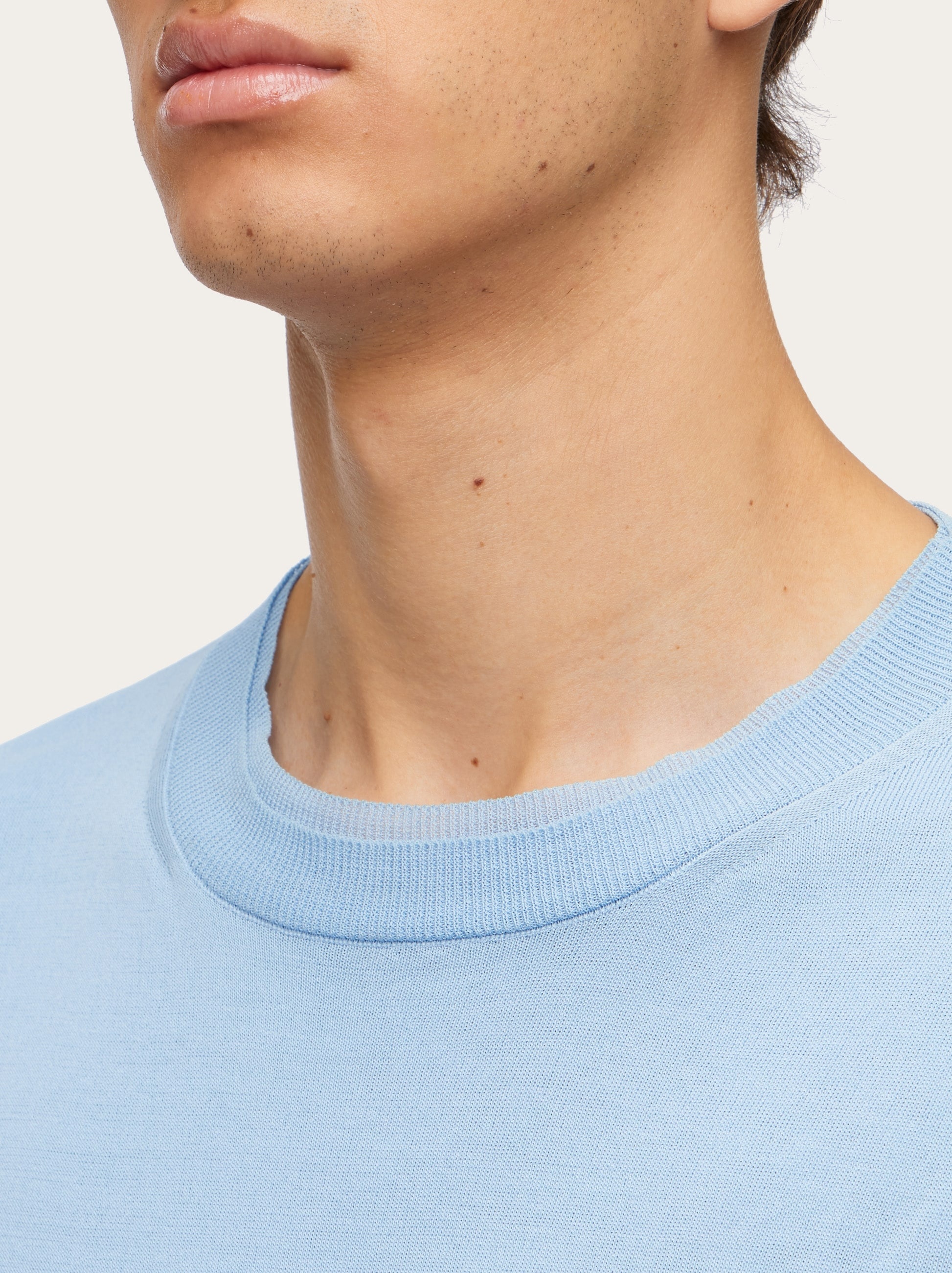 Layered crew neck sweater - 6
