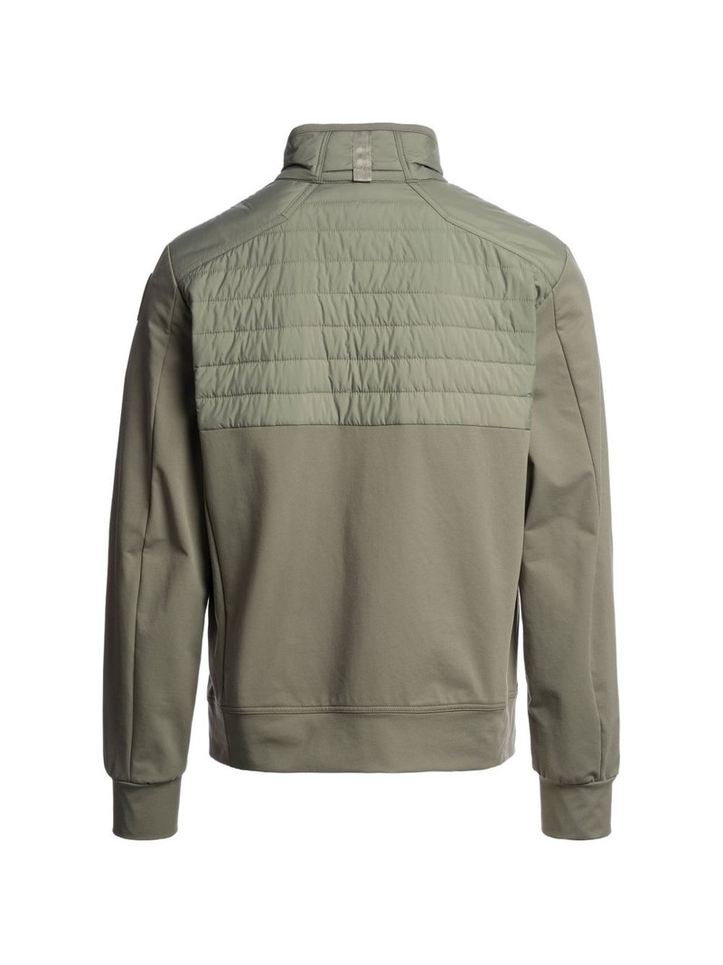 PARAJUMPERS Douglas quilted-panel zip-up sweatshirt outlook