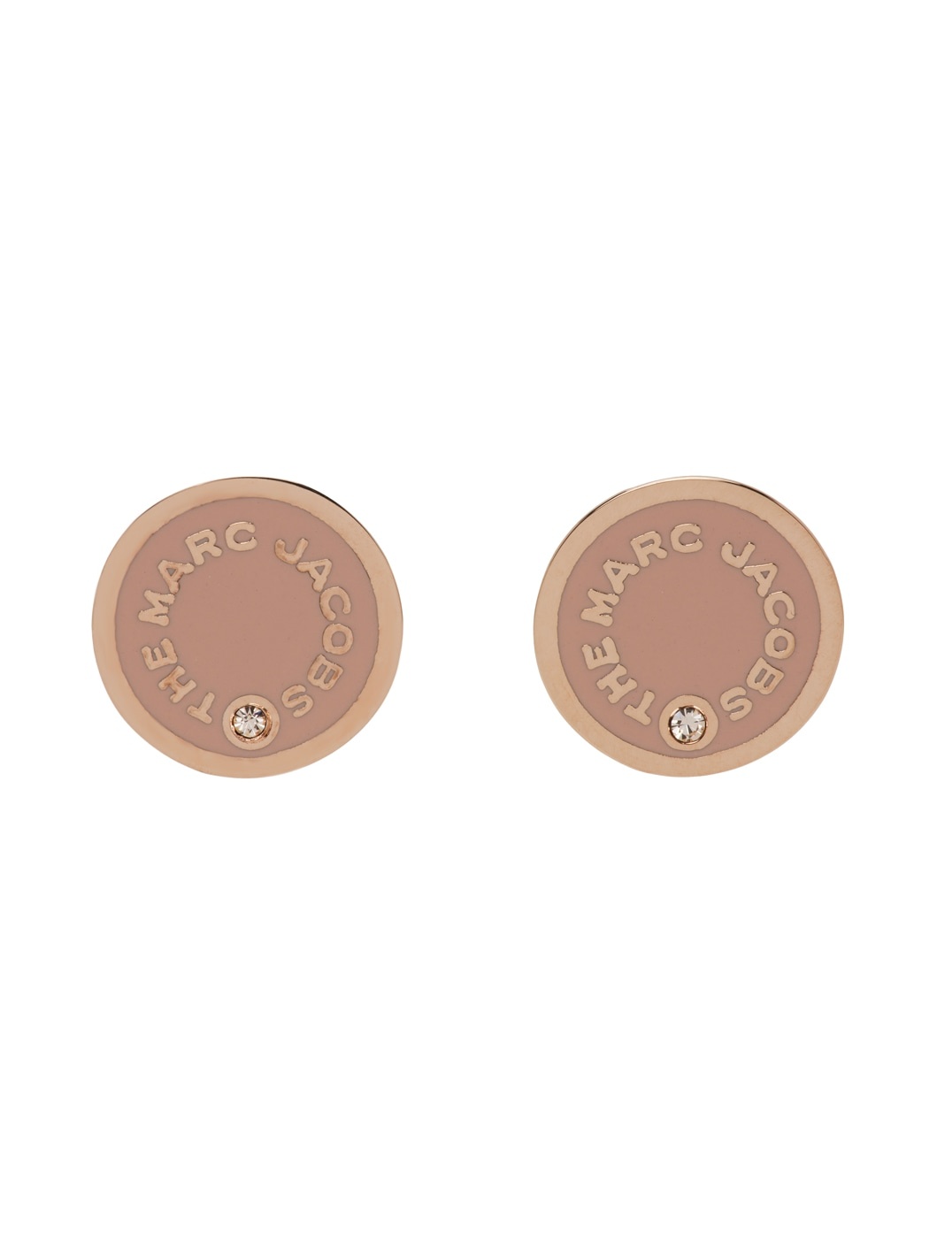 Rose Gold Medallion Earrings - 1
