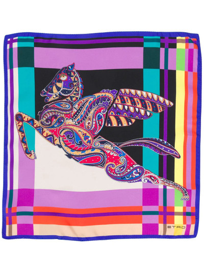 Etro graphic print scarf outlook