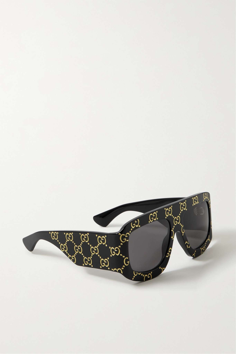 Oversized D-frame acetate sunglasses 3